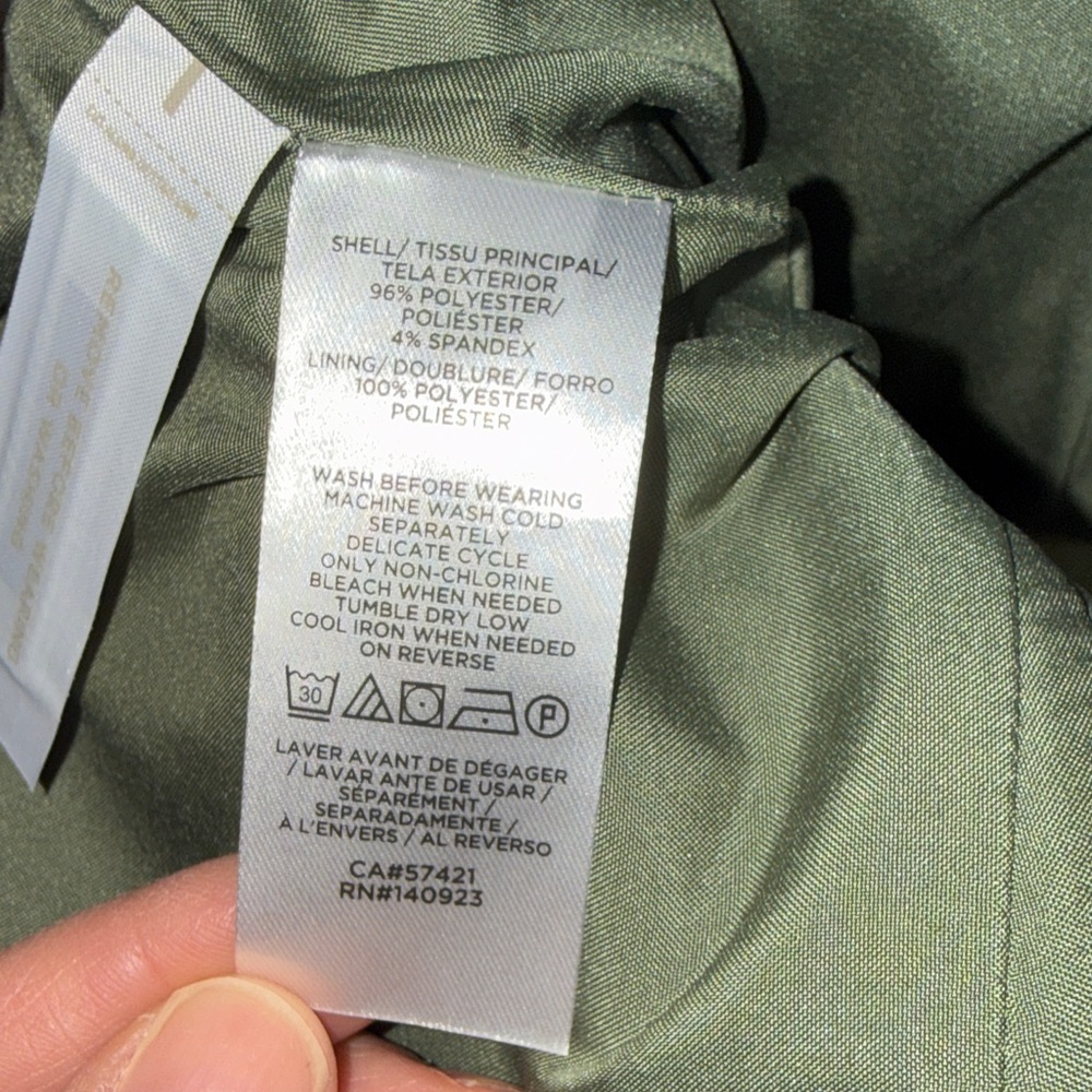 Loft Olive Green Women's Skirt - Picture 10 of 10